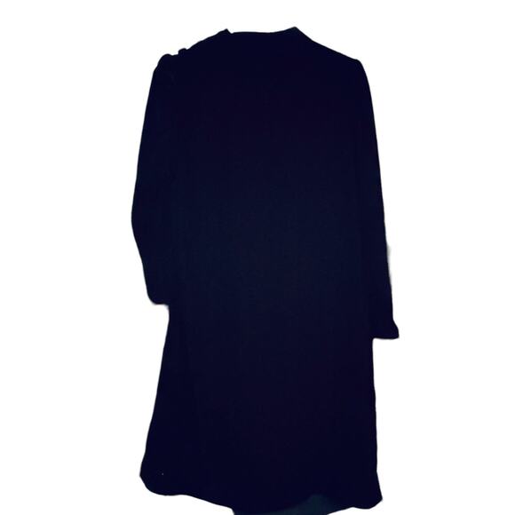 Gap Black Velvet Dress High Neck Whimsy Goth Sz Medium Tall Classic Formal NEW - Picture 3 of 8